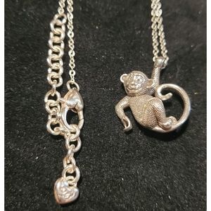 NWOT Brighton Monkey Necklace